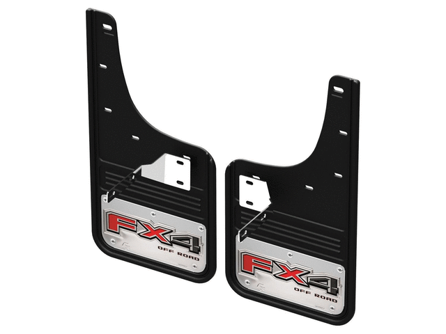 VPC3Z16A550F - Exterior: Gatorback Front Pair Splash Guards for Ford: E-350 Super Duty, E-450 Super Duty, F-250 Super Duty, F-350 Super Duty, F-450 Super Duty, F-550 Super Duty Image