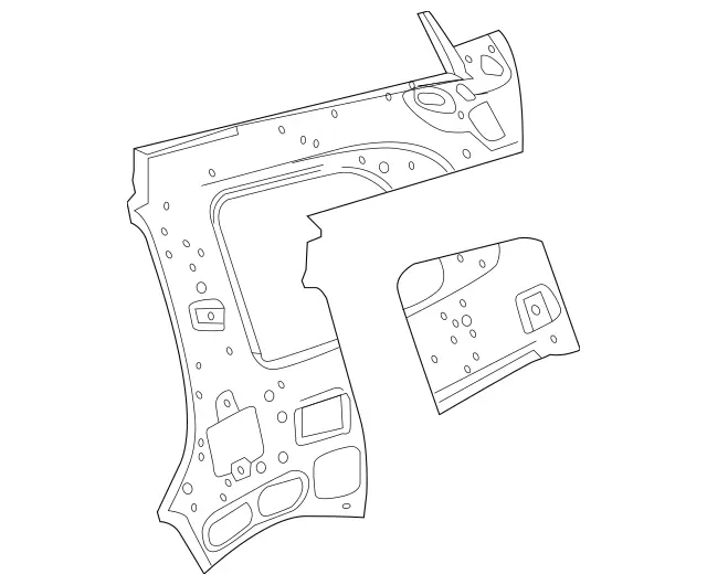 1666303000 - Side Walls: Side Wall for Mercedes-Benz: GL350, GL450, GL550, GL63 AMG, GLS350d, GLS450, GLS550, GLS63 AMG Image image