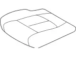 CC3Z2562900ZA - Body: Seat Cover for Ford: F-250 Super Duty, F-350 Super Duty, F-450 Super Duty Image