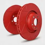 V39410R - : SP Performance, Rotors, Peak Series Slotted, Red Zinc Coated, Set for SP Performance Image