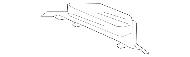 1668300201 - Heating and Ventilation: Cover, Air Inlet for Mercedes-Benz: GL350, GL450, GL550, GL63 AMG, GLE300d, GLE350, GLE400, GLE43 AMG, GLE450 AMG, GLE550e, GLE63 AMG, GLE63 AMG S, GLS350d, GLS450, GLS550, GLS63 AMG, ML250, ML350, ML400, ML550, ML63 AMG Image image