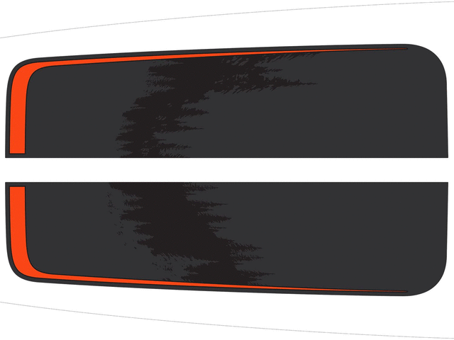 NB5Z6320000B - Exterior: Timberline Dual Hood Stripe Graphics Kit for Ford: Explorer Image