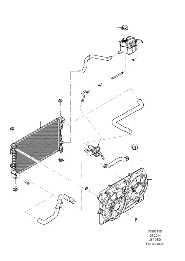 DG1Z8005D - : Radiator for Ford Image