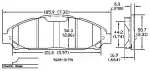13054300 - Brake: Disc Brake Pad Set for OmniParts Image