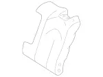 20992005357H91 - Body: Seat Back Cover for Mercedes-Benz Image