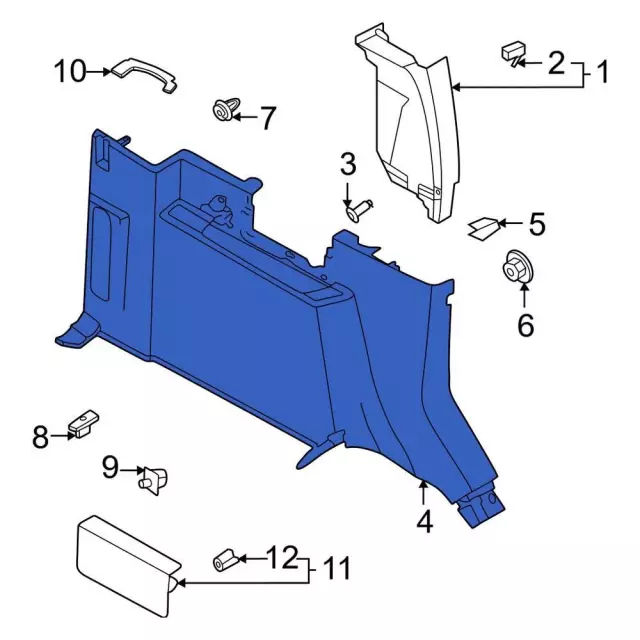 M2DZ7831013DB - Body: Quarter Trim Panel for Ford: Bronco Image