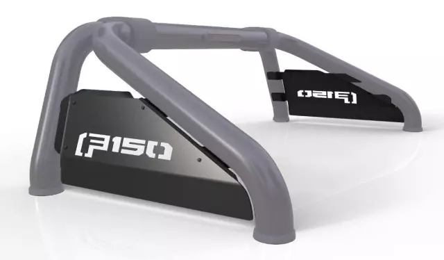 VML3Z99286F86A - Exterior: Side Plate For Sport Bar - Matte Black for Ford: F-150 Image