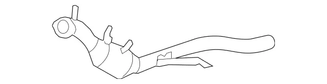 2214906419 - Exhaust System: Exhaust Pipe for Mercedes-Benz: CL65 AMG Image