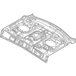 DG1Z5446506A - Body: Pkg Tray Panel for Ford: Police Interceptor Sedan, Special Service Police Sedan, Taurus Image