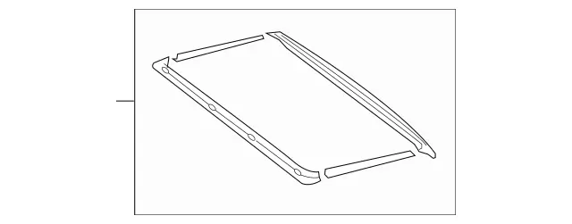 2047840109 - Sliding Sunroof: Molding for Mercedes-Benz: C250, C300, C350 Image image