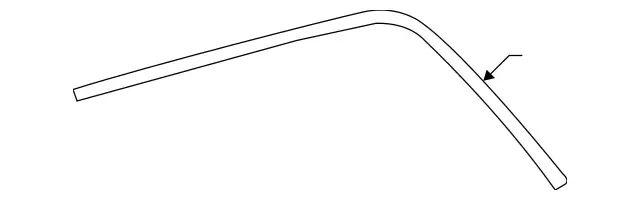 1666905501 - Window System: Trim Bar for Mercedes-Benz: GL350, GL450, GL550, GL63 AMG, GLS350d, GLS450, GLS550, GLS63 AMG Image image