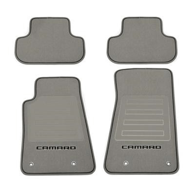 Floor Mats - Premium Carpet - Black W/ Silver - GM (92221512)