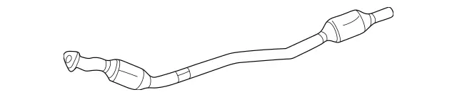 2204900720 - Exhaust: Front Pipe for Mercedes-Benz Image