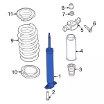 ASH866179 - : Shock Absorber Assembly for Ford: Edge Image