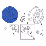 NL3Z1007C - : 2022-2024 Ford F-150 Lightning - Wheel, Alloy for Ford: F-150 Lightning Image