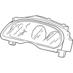 2C3Z10849HB - Body: Cluster Assembly for Ford: Excursion, F-250 Super Duty, F-350 Super Duty, F-450 Super Duty, F-550 Super Duty Image