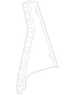 2467320400 - Rear Doors: Trim Molding for Mercedes-Benz Image