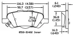 13051083 - : Disc Brake Pad Set for OmniParts Image