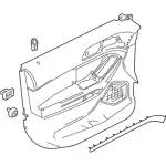 FB5Z7823943GA - Body: Door Trim Panel for Ford: Police Interceptor Utility Image