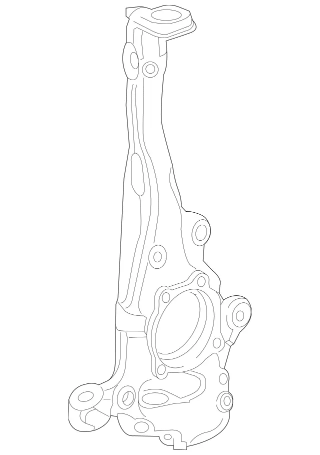 2053326500 - Front Axle: Steering Knuckle for Mercedes-Benz: C43 AMG, C450 AMG, CLS53 AMG, E43 AMG, E53 AMG Image image