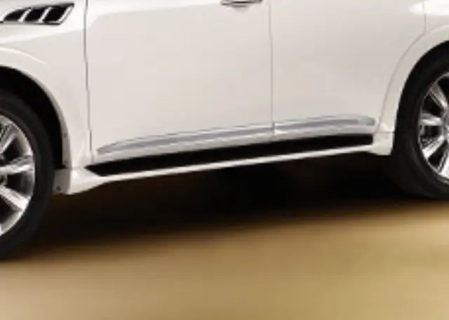 F38701LA0B - : Body Side Moldings - Chrome, Driver and Passenger Side (4-piece set) for INFINITI: QX80 Image