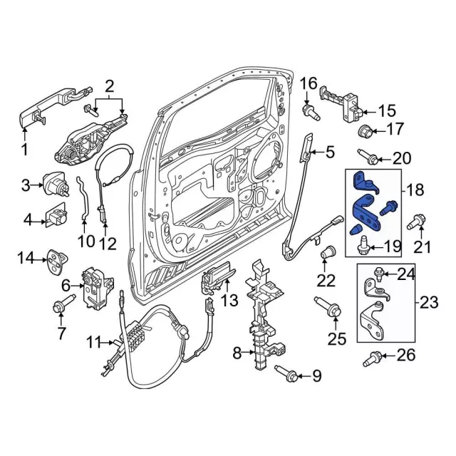 Door Hinge - Ford (FL3Z-1622800-C)