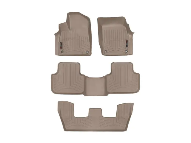 45887153 - Accessories: Front &amp; Rear &amp; Rear Tan FloorLiner™ DigitalFit® for WeatherTech Image