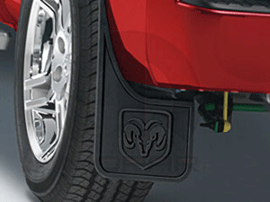 Rear Heavy Duty Rubber Splash Guards For Vehicles With Fender Flares - Mopar (82216223AA)