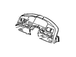 F75Z15044D70AAB - Body: Cluster Trim for Ford: F-150, F-250 Image