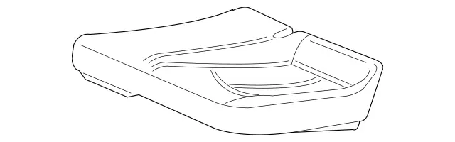 2119202150 - Rear Seat Bench: Padding for Mercedes-Benz: E320, E500 Image image