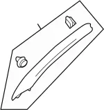 76912JJ50A - Body: Windshield Pillar Trim for INFINITI: G37, Q60 Image