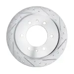 63193001R - : DFC Brake Rotor - Drilled and Slotted - Silver for DYNAMIC FRICTION Image