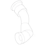 2235012101 - Cooling/Auxiliary Heating: Coolant Hose for Mercedes-Benz Image