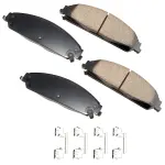 ACT1058 - : Akebono ProACT Ultra Premium Ceramic Disc Brake Pad Kit for AKEBONO Image