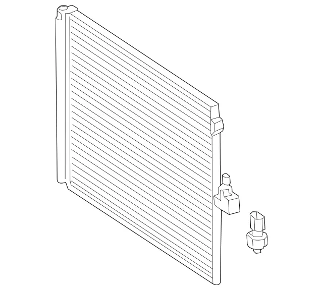197500005464 - Heating and Ventilation: Condensor for Mercedes-Benz Image
