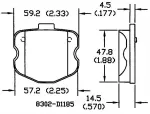 13054216 - : Disc Brake Pad Set for OmniParts Image