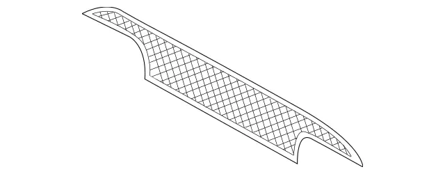 2308850453 - Attachment Parts: Grille for Mercedes-Benz: SL500, SL55 AMG, SL550, SL600, SL65 AMG Image image