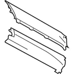 KK4Z17F774CE - Body: Side Extension for Ford: E-Transit, Transit-150, Transit-250, Transit-350, Transit-350 HD Image