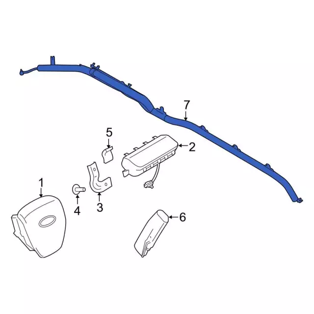 ML3Z18042D94A - Electrical: Head Air Bag for Ford: F-150 Image