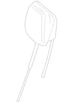 20797043003D93 - : Head Restraint for Mercedes-Benz Image
