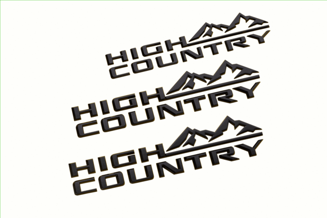 Silverado High Country Emblems - Black - GM (86539808)