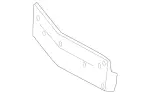 2188852981 - Attachment Parts: License Plate Holder for Mercedes-Benz Image