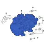 LX6Z19703U - : Compressor Assembly for Ford: Bronco Sport, Escape, Maverick | Lincoln: Corsair Image