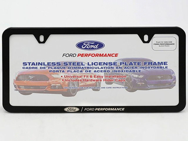 M1828SSB - : FP SLIM LICENSE PLATE FRAME-BLACK SS for Ford: Bronco Image