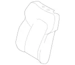 20991065937H91 - Body: Seat Back Cover for Mercedes-Benz Image