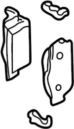 DD06M6E39KNW - : Value Advantage™ PAD KIT-REAR for Infiniti Image