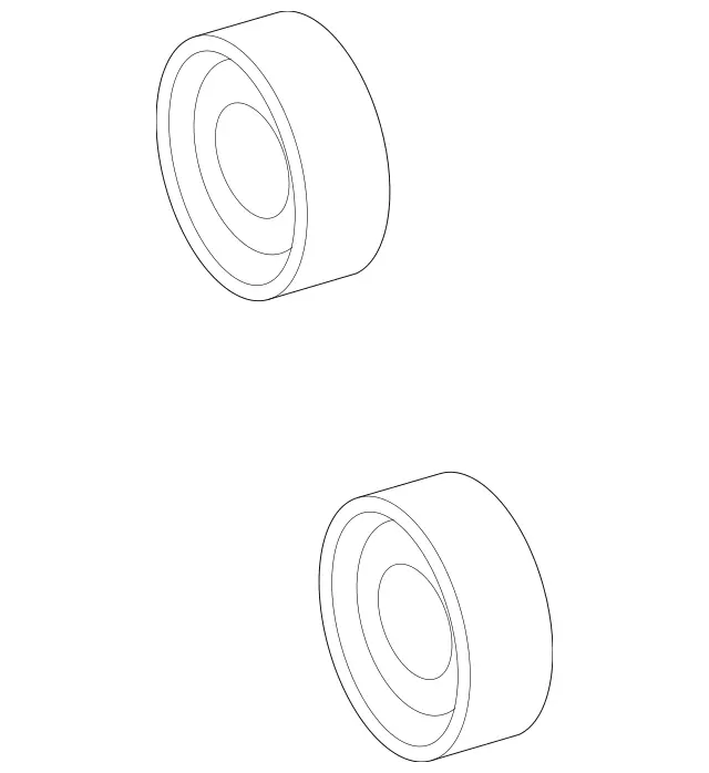 1372020119 - Cooling System: Idler Pulley for Mercedes-Benz Image
