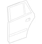 1647301005 - : Door, Body-In-White for Mercedes-Benz Image
