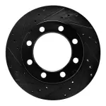 63340051L - : DFC Brake Rotor - Drilled and Slotted - Black for DYNAMIC FRICTION Image