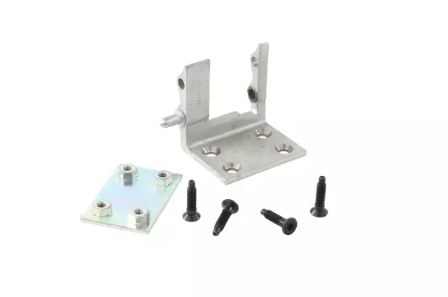 12476259 - : Rear Driver Side Door Side Door Hinge Kit with Hinge, Backing Plate, and Bolts for Chevrolet: Silverado 1500, Silverado 1500 Classic, Silverado 2500, Silverado 2500 HD, Silverado 2500 HD Classic, Silverado 3500, Silverado 3500 Classic, Silverado 3500 HD | GMC: Sierra 1500, Sierra 1500 Classic, Sierra 2500, Sierra 2500 HD, Sierra 2500 HD Classic, Sierra 3500, Sierra 3500 Classic, Sierra 3500 HD Image
